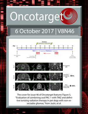 Journal Cover for Oncotarget V8N46