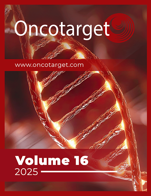 Journal Cover for Oncotarget V16 (2025)